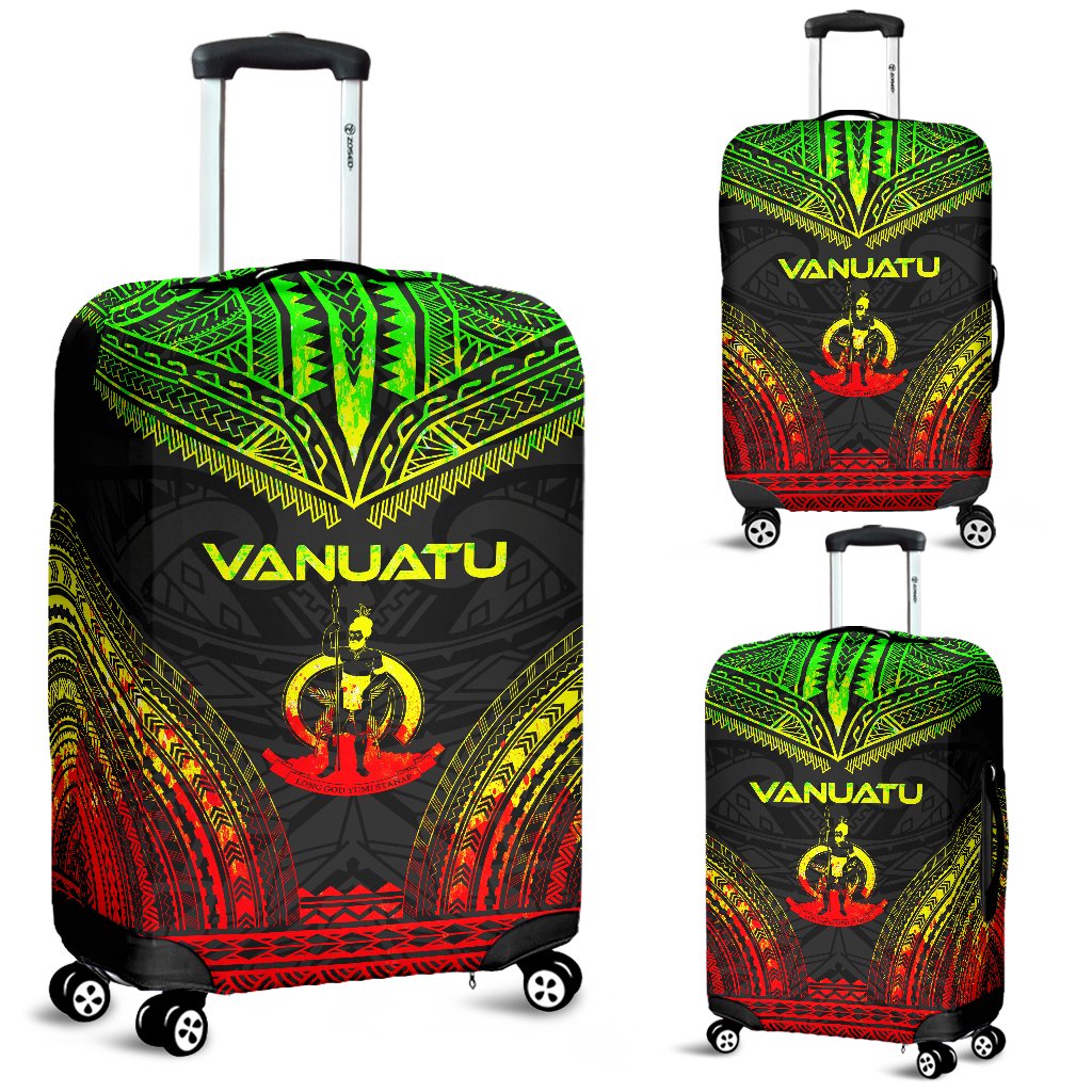 Vanuatu Polynesian Chief Luggage Cover - Reggae Version Reggae - Polynesian Pride