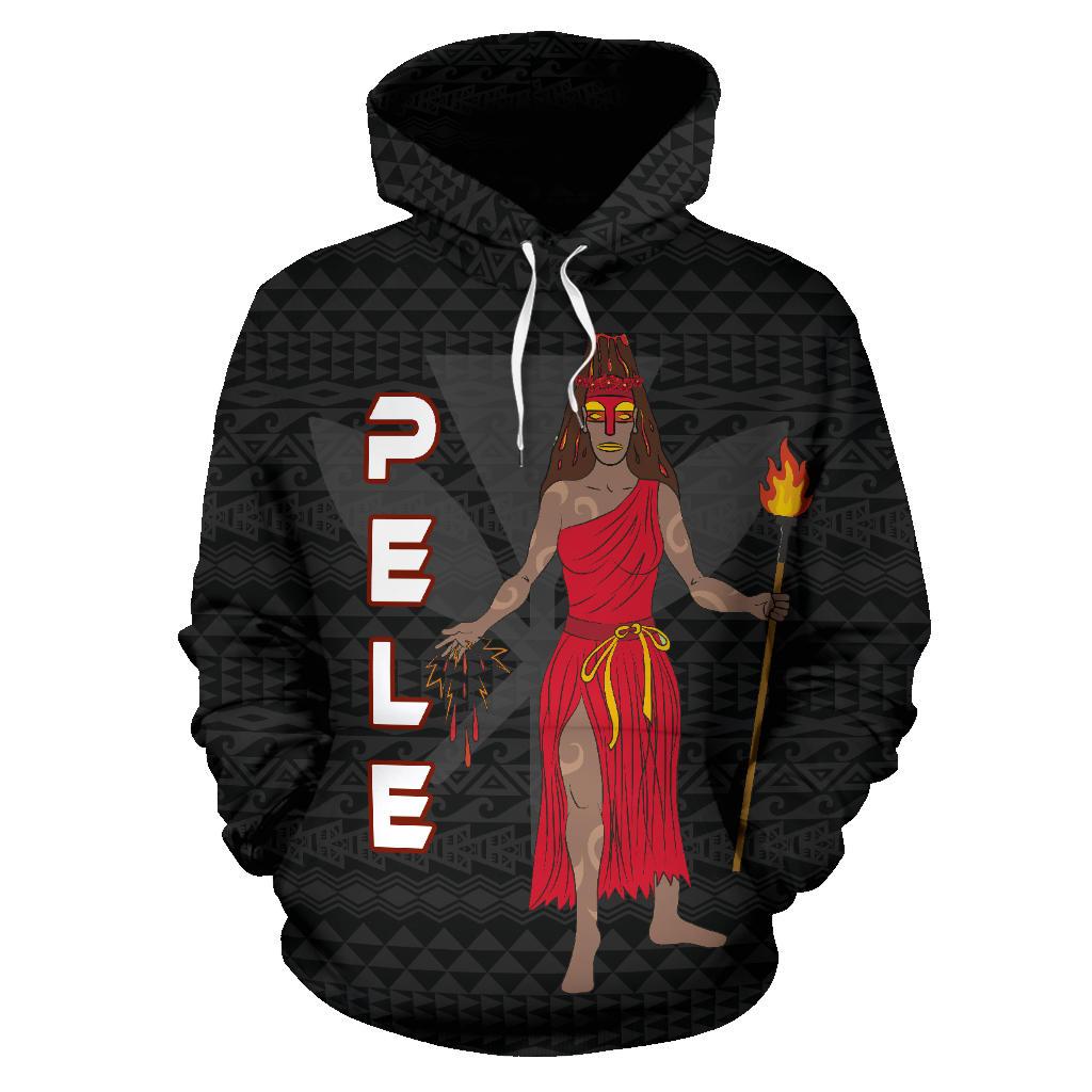 Polynesian Hawaii Hoodie Pele Hawaiian God of the Myths nd Legends - Polynesian Pride