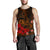 Polynesian Hawaii Men's Tank Top - Humpback Whale with Hibiscus (Golden) - Polynesian Pride