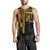 Pohnpei Men's Tank Top - Pohnpei Seal In Heartbeat Patterns Style (Gold) - Polynesian Pride