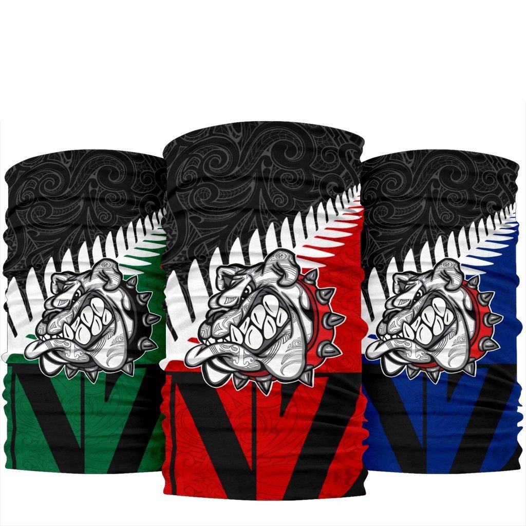 Aotearoa Bulldog Bandana, Maori Bulldog Bandana One Size Art - Polynesian Pride