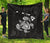 Hawaii Turtle Hibicus Map Premium Quilt - White White - Polynesian Pride