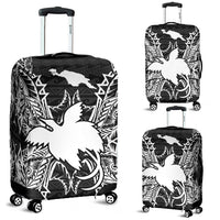 Papua New Guinea Polynesian Luggage Covers Map Black Black - Polynesian Pride
