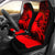 Guam Car Seat Covers - Hibiscus And Wave Red - Polynesian Pride