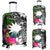 Nauru Luggage Covers - Turtle Plumeria Banana Leaf Black - Polynesian Pride