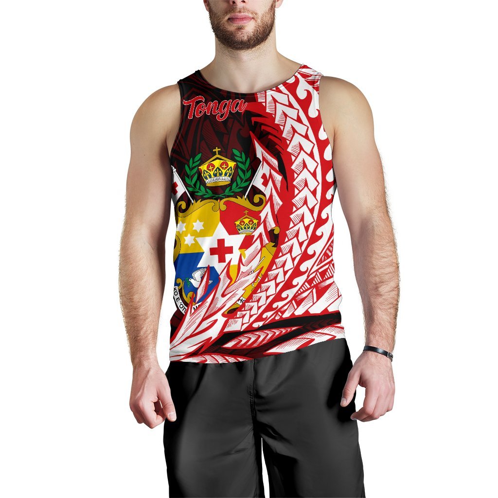 Tonga Men's Tank Top - Wings Style - Polynesian Pride