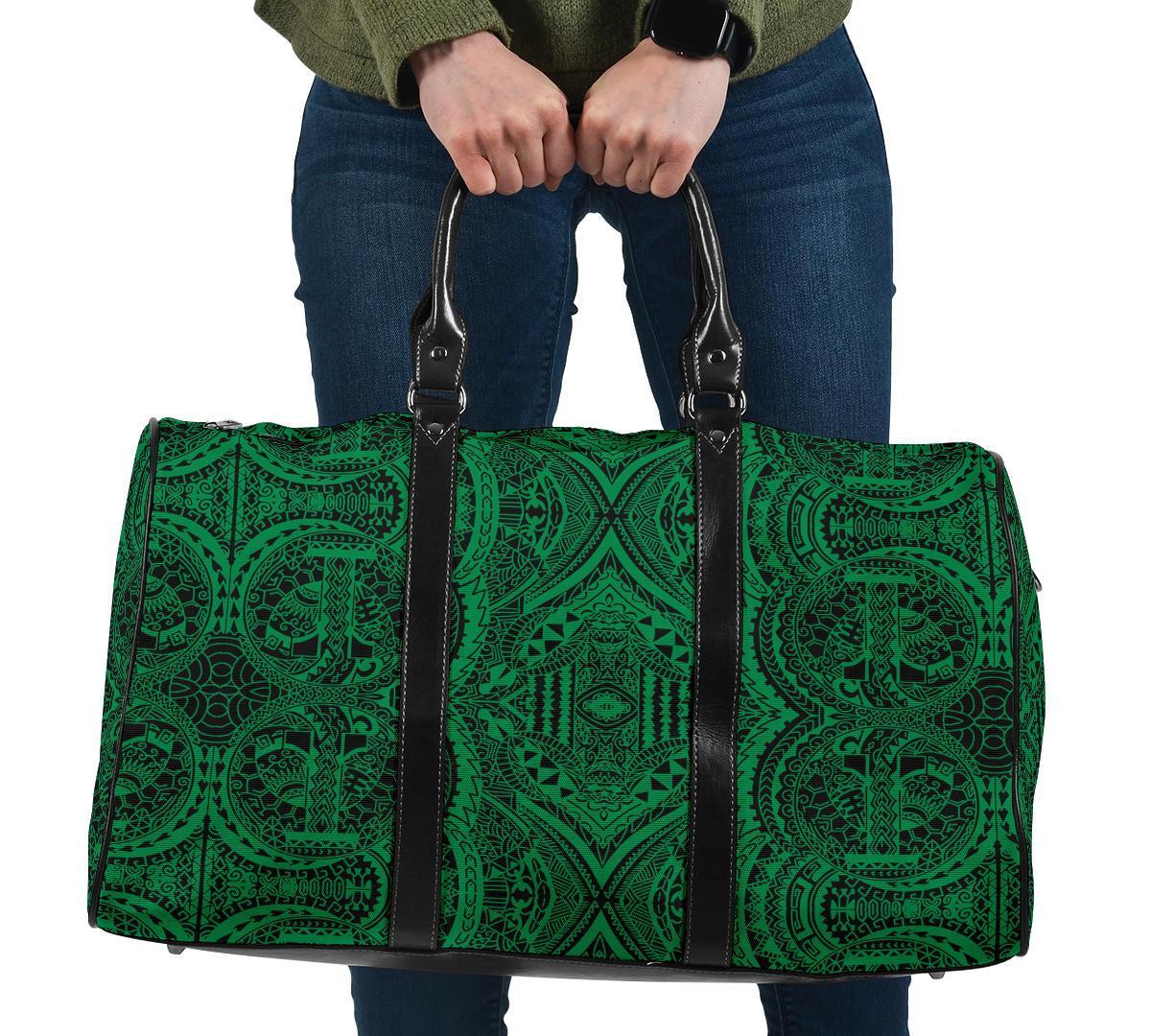 Polynesian Symmetry Green Hawaii Travel Bag Travel Bag One size Green - Polynesian Pride