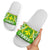 Hawaii Polynesian Slide Sandals - Hawaiian Pattern With Seal White White - Polynesian Pride