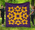 Hawaiian Premium Quilt Royal Pattern - Purple And Gold - A1 Style Purple - Polynesian Pride