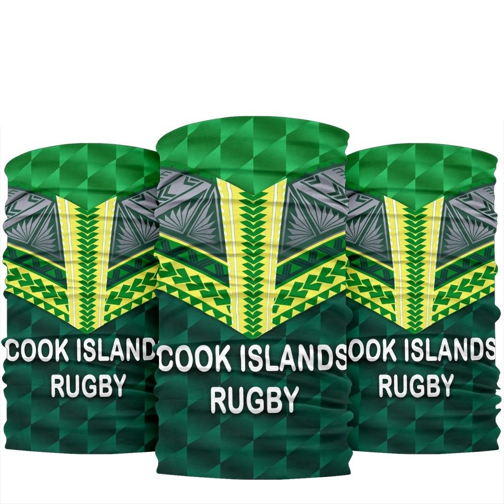 Cook Islands Rugby Bandana One Size Green - Polynesian Pride