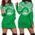 Vanuatu Women Hoodie Dress - Vanuatu Coat Of Arms Polynesian Flag Color Green - Polynesian Pride