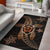 Kanaka Map Hibiscus Plumeria Turtle Art Polynesian Area Rug Orange AH Orange - Polynesian Pride