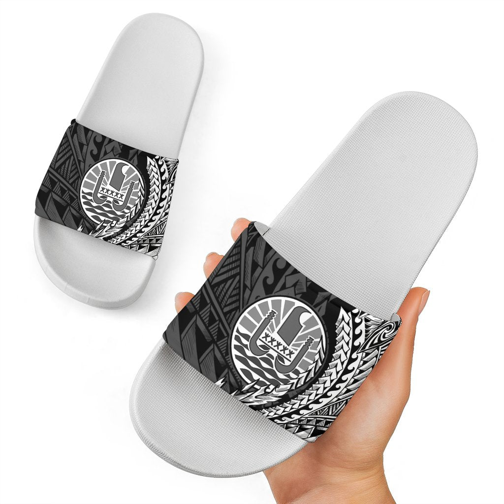 Tahiti Slide Sandals - Wings Style White - Polynesian Pride