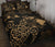 Turtle Hibiscus Map Gold Quilt Bed Set - Polynesian Pride