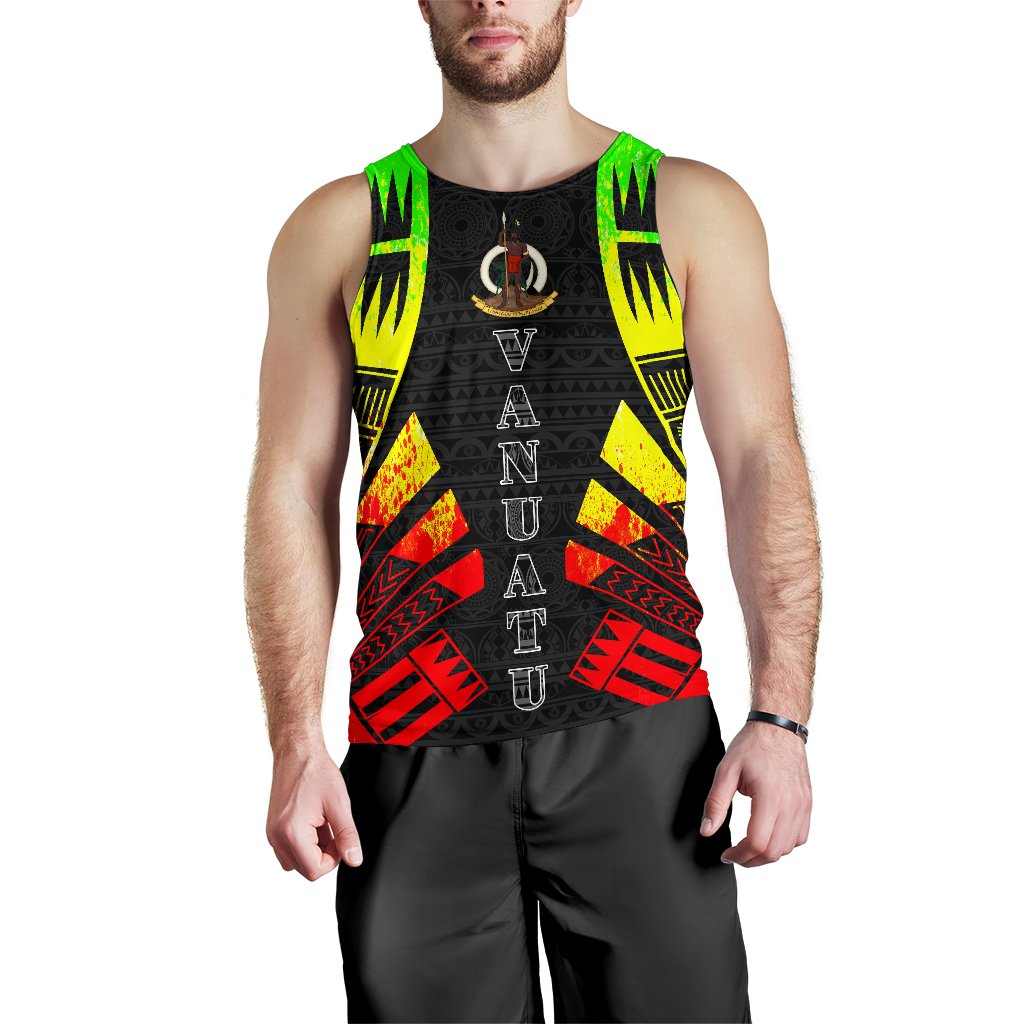 Vanuatu Men Tank Top - Polynesian Tattoo Reggae Reggae - Polynesian Pride