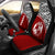 Tonga Car Seat Covers - Tonga Coat Of Arms Polynesian Tattoo Red Curve Universal Fit Red - Polynesian Pride