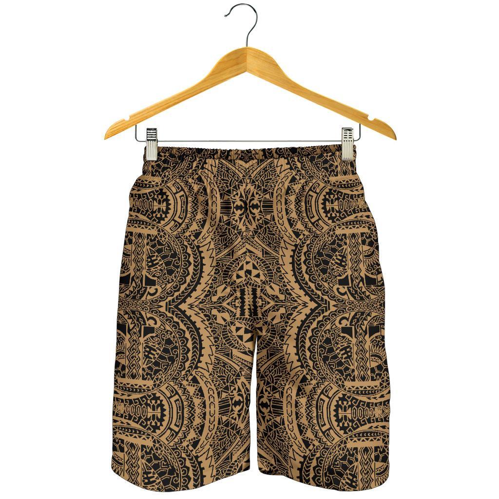 Polynesian Symmetry Gold Men's Short - Polynesian Pride