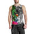 Pohnpei Men Tank Top - Turtle Plumeria Banana Leaf - Polynesian Pride