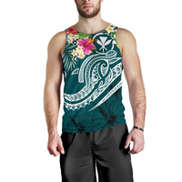 Polynesian Hawaii Kanaka Maoli Men's Tank Top - Summer Plumeria - Polynesian Pride