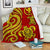 Polynesian Hawaii (Kanaka Maoli) Premium Blanket - Red Tentacle Turtle White - Polynesian Pride