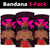 Warrior Kanaka Map Polynesian Bandana 3-Pack - Pink - AH - Polynesian Pride