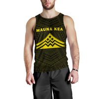 Hawaii Mauna Kea Polynesian Men's Tank Top Yellow - Polynesian Pride