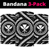 Hawaiian Kanaka Maoli White Bandana 3 - Pack - Polynesian Pride