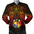 Tonga Polynesian Bomber Jacket (Men) - Red Manta Ray Red - Polynesian Pride