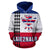 Polynesian Kakau Laie2nalo Kanaka Maoli Flag of Hawaii Hoodie Line Style - Polynesian Pride