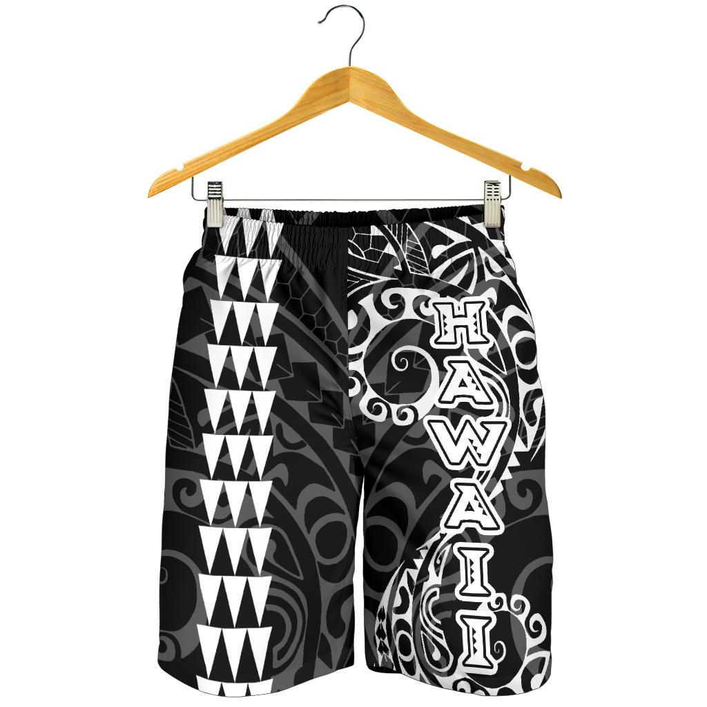 Hawaii Tribal Men's Shorts White - Polynesian Pride