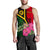 Vanuatu Men's Tank Top - Vanuatu Flag with Hibiscus - Polynesian Pride