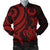 Pohnpei Micronesian Men Bomber Jacket - Red Tentacle Turtle Red - Polynesian Pride
