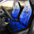 Guam Polynesian Car Seat Covers - Tribal Tattoo With Seal Universal Fit Blue - Polynesian Pride