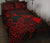 Turtle Hibiscus Map Red Quilt Bed Set - Polynesian Pride