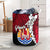 Tahiti Polynesian Custom Personalised Laundry Basket - Tribal Wave Tattoo Blue Flag Style - Polynesian Pride