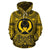 Pohnpei ll Over Hoodie Pohnpei Coat of rms Polynesian Gold Black Unisex Gold - Polynesian Pride