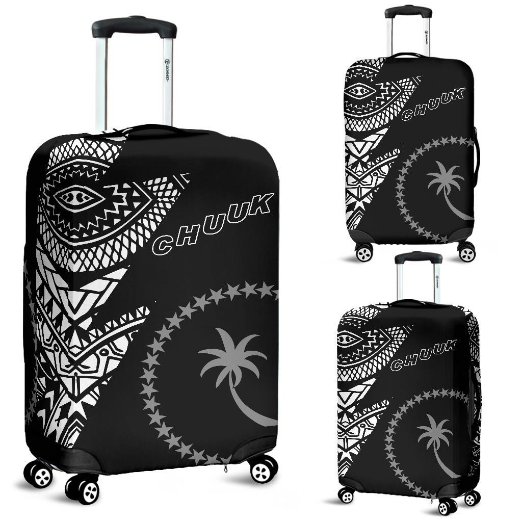 Chuuk Pattern Luggage Covers - Black Style - FSM Black - Polynesian Pride