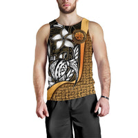 Federated States of Micronesia Men's Tank Top Gold - Turtle With Hook - Polynesian Pride