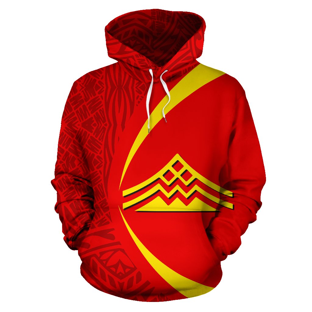 Hawaii Polynesian Mauna Kea Hoodie Black Circle Style - Polynesian Pride