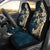 Kanaka Maoli (Hawaiian) Car Seat Covers - Sea Turtle Tropical Hibiscus And Plumeria Gold A224 Universal Fit Gold - Polynesian Pride