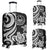 Tahiti Polynesian Luggage Covers - White Tentacle Turtle White - Polynesian Pride