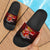 American Samoa Slide Sandals - Manulele Tausala Nuuuli (Ver 2) Black - Polynesian Pride