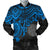Northern Mariana Islands Polynesian Bomber Jacket (Men) - Blue Turtle Blue - Polynesian Pride