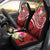 Fiji Polynesian Car Seat Covers - Summer Plumeria (Red) Universal Fit Red - Polynesian Pride