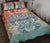 Hawaii Turtle Ohana Stary Night Hibiscus Quilt Bed Set - Polynesian Pride