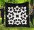 Hawaiian Premium Quilt Royal Pattern - Black And White - A1 Style White - Polynesian Pride