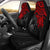 Tonga Car Seat Covers - Tonga Coat Of Arms Red Turtle Hibiscus Universal Fit RED - Polynesian Pride