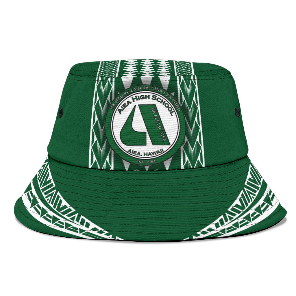 Hawaii - Aiea High Bucket Hat - AH Unisex Universal Fit Green - Polynesian Pride