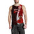 Vanuatu Polynesian Men's Tank Top - Coat Of Arm With Hibiscus - Polynesian Pride