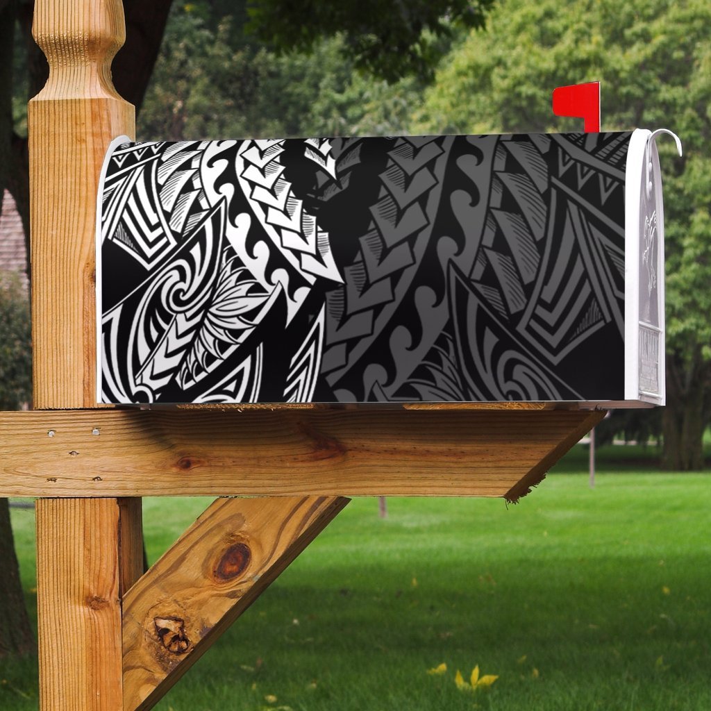 Guam Mailbox Cover - Wings Style Mailbox Cover - Guam Black - Polynesian Pride